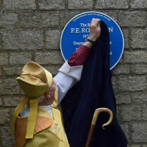 Unveiling of Robinson plaque