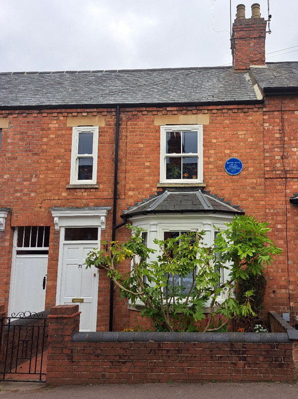 Payne's home at 71 Queens Road, Banbury