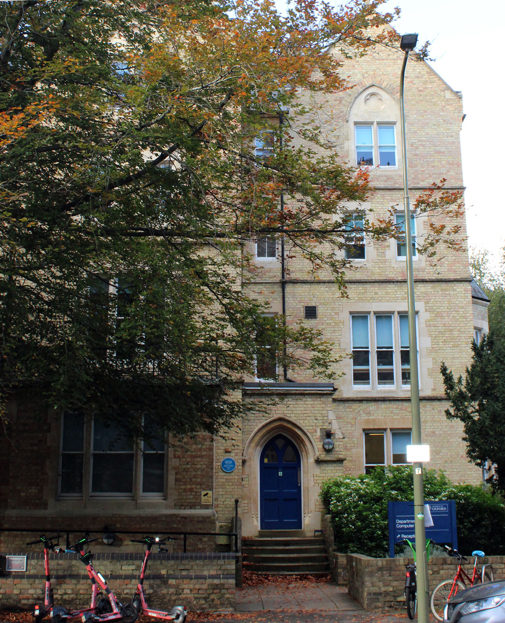 11 Keble Road with blue plaque