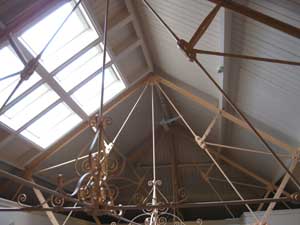 Inside of the roof